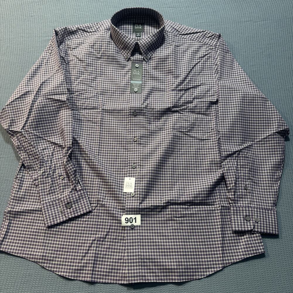 JOS. A. BANK Traveler Traditional‎ Fit Shirt Men's Sz XXL Brand New